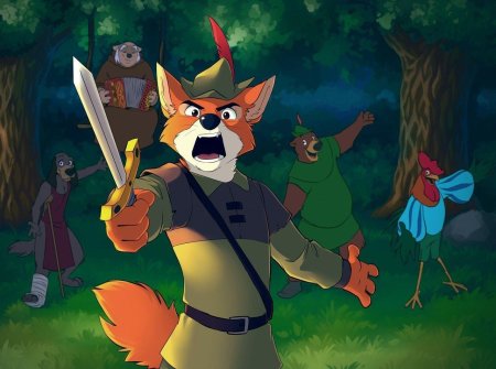 Дисней Лис Робин Гуд