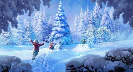 Сказочный зимний лес