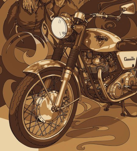 Мотоцикл Каферейсер арт