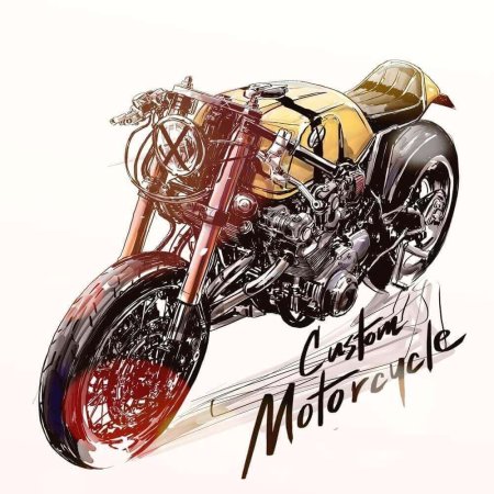 Плакат мотоцикл