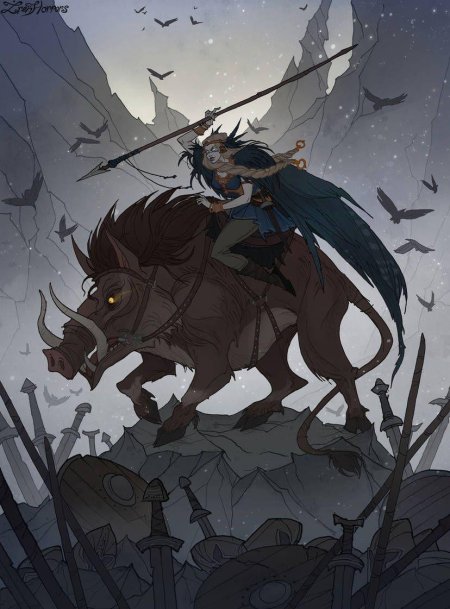 Хильдисвини Скандинавская мифология