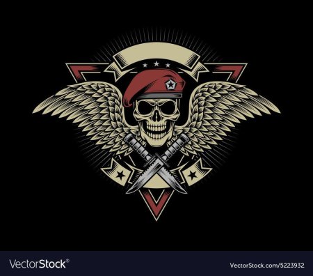 Череп с беретом