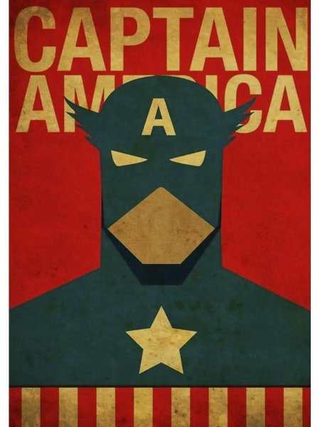 Капитан Америка принт