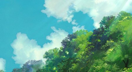 Небо из аниме Хаяо Миядзаки
