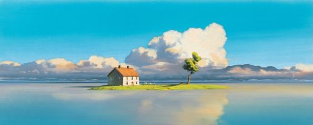 Хаяо Миядзаки пейзажи Унесенные призраками