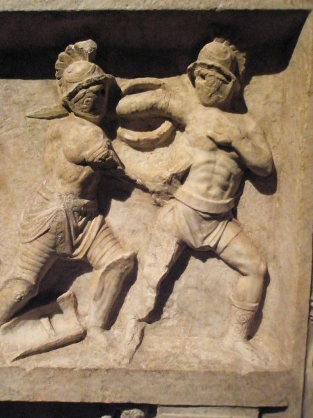 Фреска Помпеи Гладиаторы