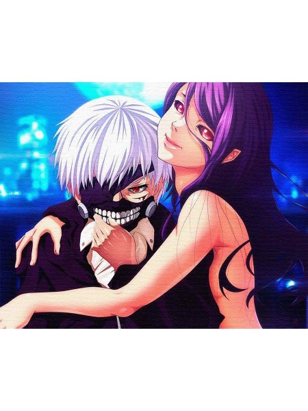 Ризе Камиширо и Канеки Кен