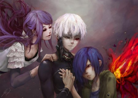 Токийский гуль Тоука и Ризе