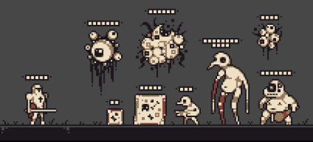 Пиксельные монстры