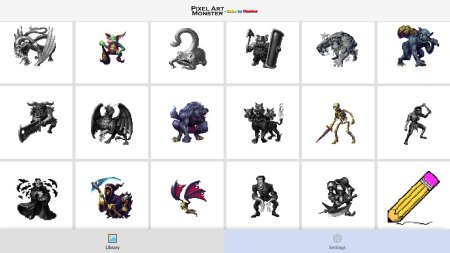 Монстры пиксель арт