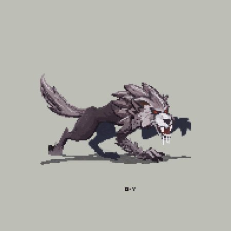 Вервольф пиксельный