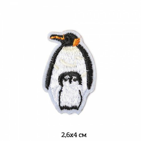 Объемная вышивка пингвина