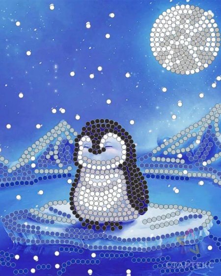 Вышивка крестом Пингвин