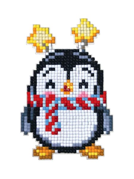 Алмазная мозайка магнит Пингвин