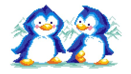 Вышивка крестом Пингвин