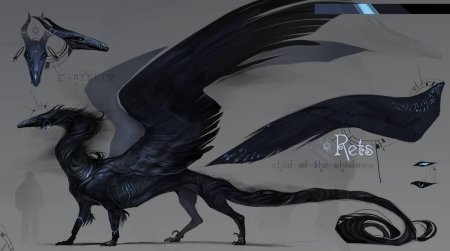 Теневой дракон виверна арт