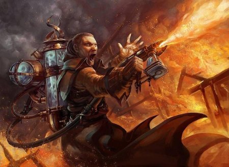 Огнемётчик стимпанк