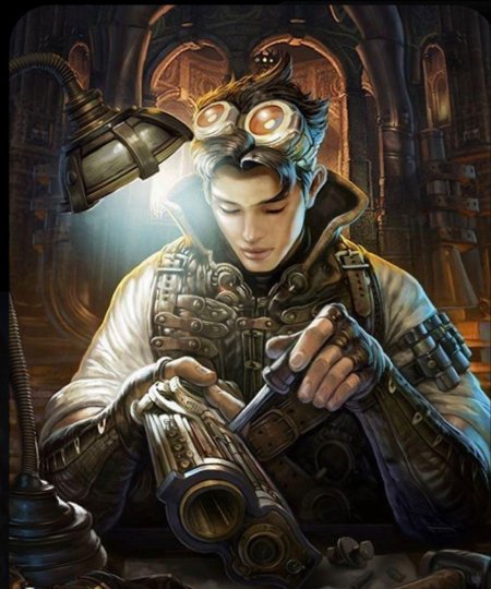 Стимпанк инженер арт