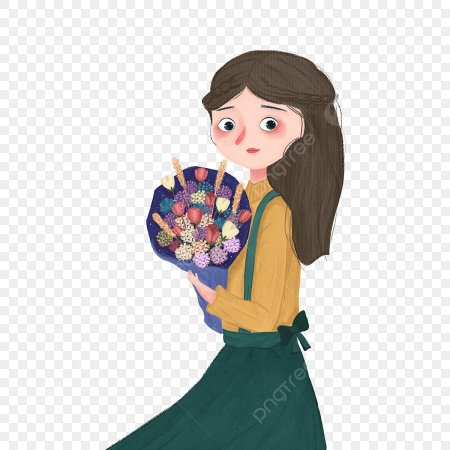 Девочка с мелом PNG