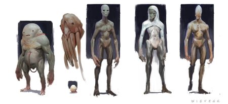 Человекоподобные пришельцы арт концепт