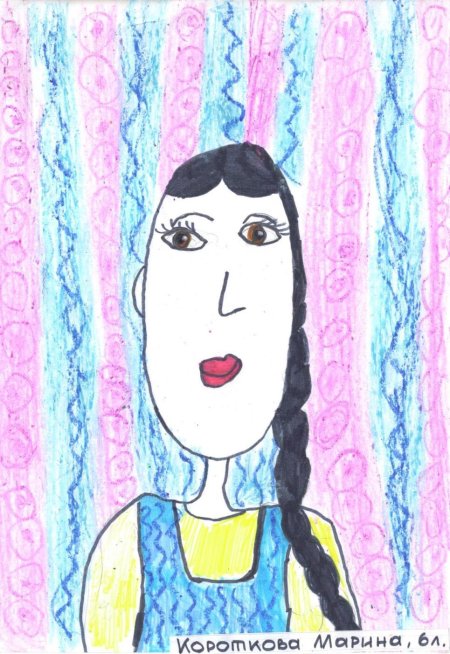 Варвара-Краса длинная коса нарисованная