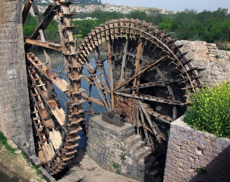 Водоподъемное колесо в древнем Египте