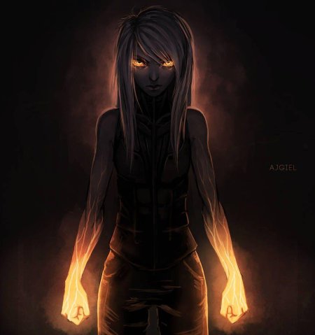 Девушка тень арт