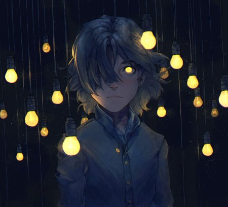 Аниме со светящимися глазами