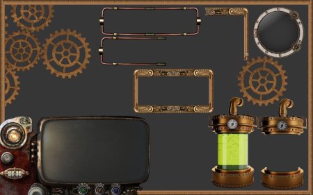 Рамка в стиле стимпанк