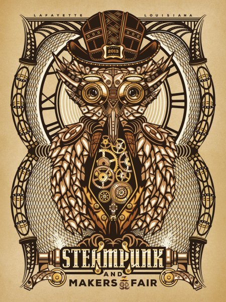 Стимпанк плакат