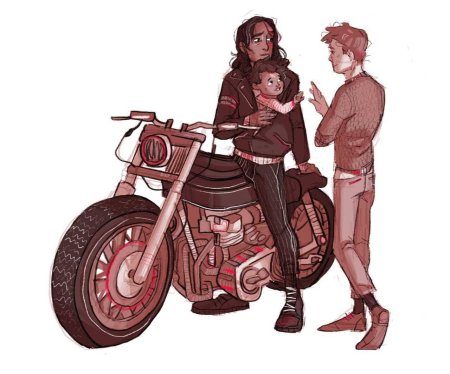 Сириус Блэк на мотоцикле