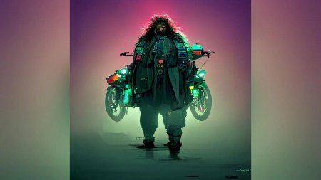 Нейросеть Гарри Поттер киберпанк