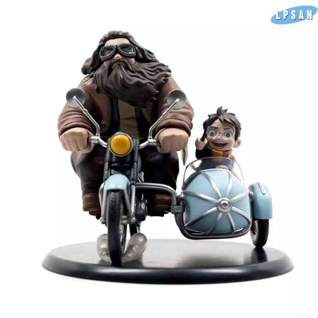 Хагрид и Гарри на мотоцикле