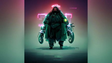 Нейросеть Гарри Поттер киберпанк