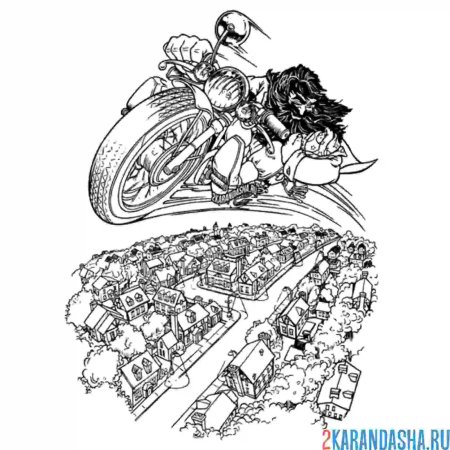 Раскраска Гарри Поттер Хагрид