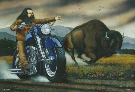 Картины про байкеров Дэвид Манн