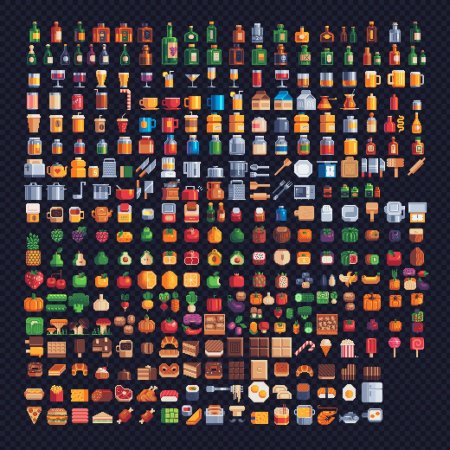 Пиксельные иконки для приложений