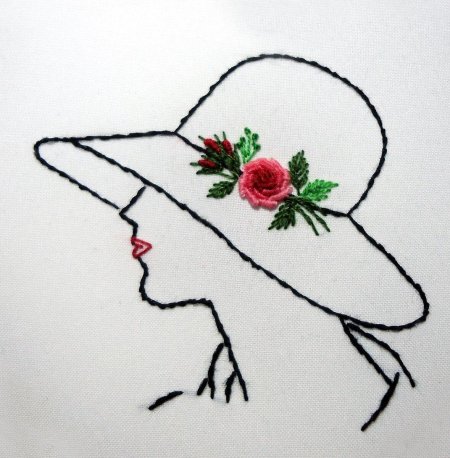 Вышивки шляпки