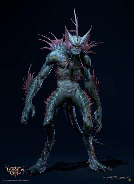 Голые рыбоподобные самки фэнтези