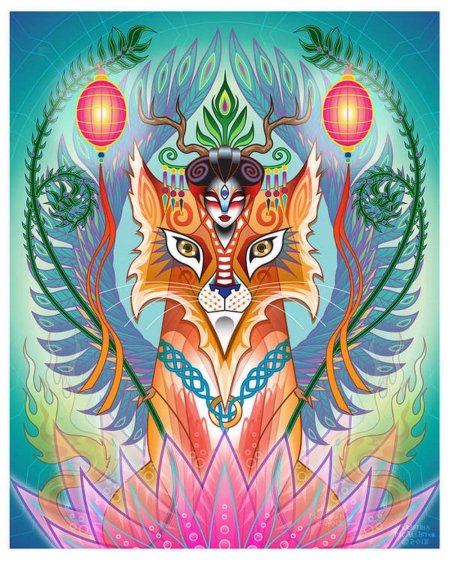 Кицунэ принт