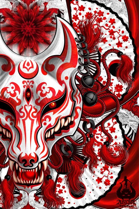 Девятихвостая Кицунэ тату