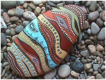 Роспись на морских камушках