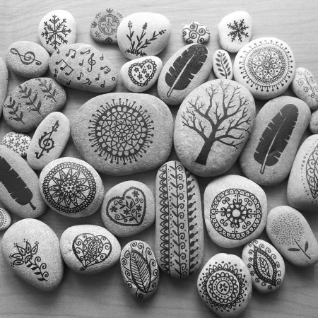 Роспись на камнях