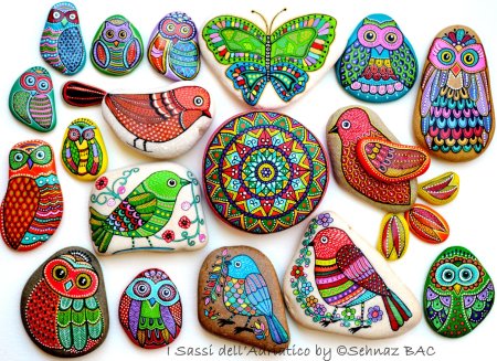 Рисование на камушках