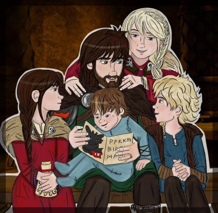 Иккинг и Астрид семья