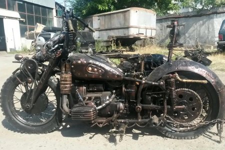 Мотоцикл Урал постапокалипсис