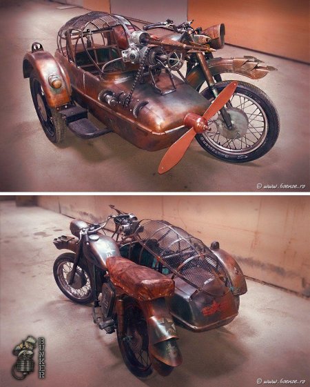 Мотоцикл ИЖ стимпанк