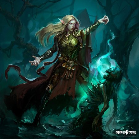 Эльфийка некромант