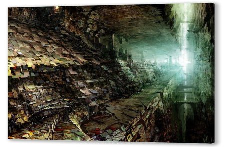 Подземный город фэнтези