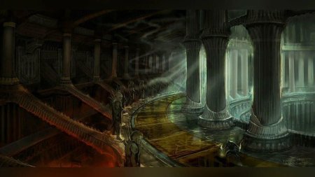 Подземный город фэнтези